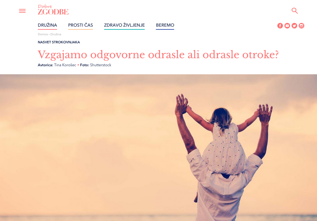 Vzgajamo odrasle ali odrasle otroke?