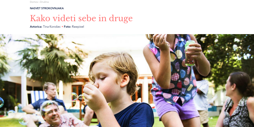 videti sebe in druge