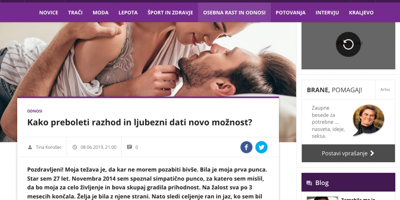 kako preboleti razhod